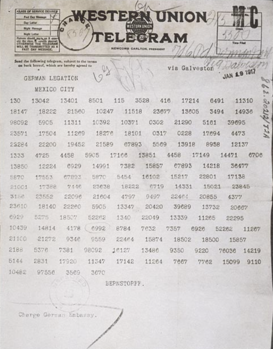 The Zimmermann Telegram